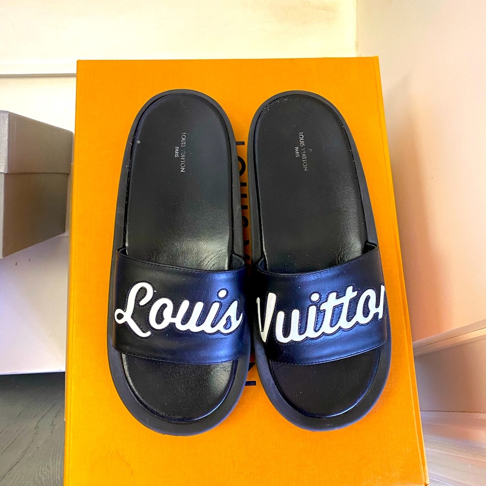 Highly sought after Louis Vuitton Slides